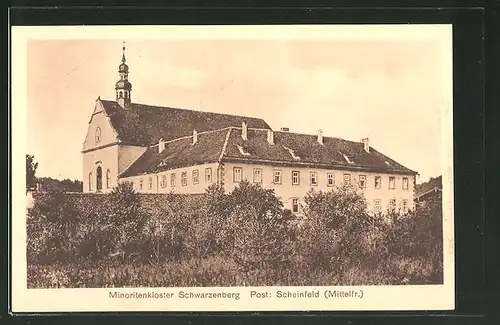 AK Scheinfeld in Mittelfranken, Minoritenkloster Schwarzenberg