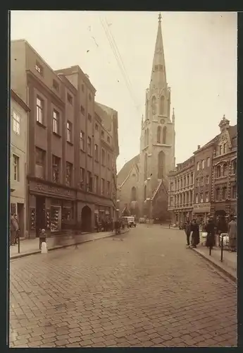 Fotografie Otto Blaubach, Naumburg, Ansicht Merseburg, Stadtkirche St. Maximi auf dem Entenplan