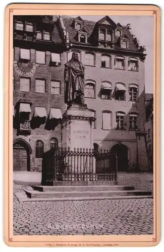 Fotografie Römmler & Jonas, Dresden, Ansicht Nürnberg, Albrecht Dürer Standbild
