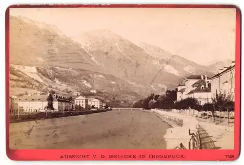 Fotografie Würthle & Spinnhirn, Salzburg, Ansicht Innsbruck, Aussicht von Bruecke