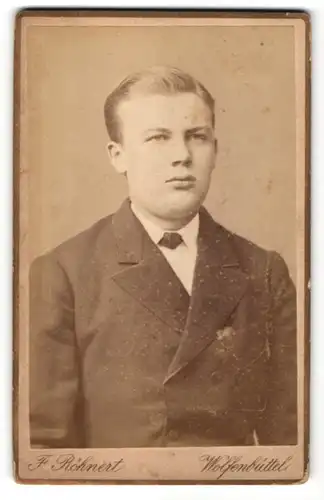 Fotografie F. Röhnert, Wolfenbüttel, Portrait junger bürgerlicher Herr