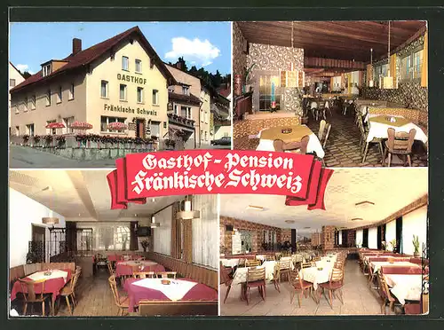AK Obertrubach, Gasthof-Pension "Fränkische Schweiz", Bes.: Hans Maier
