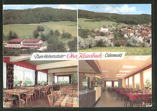 AK Ober-Kainsbach, Ortsansicht, Gasthaus "Zum Hohenstein"