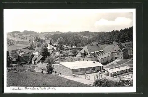 AK Obertrubach / Fränkische Schweiz, Ortspartie am Marienheim