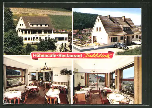 AK Wilhelmsfeld, Höhencafé-Restaurant "Talblick", Terrasse