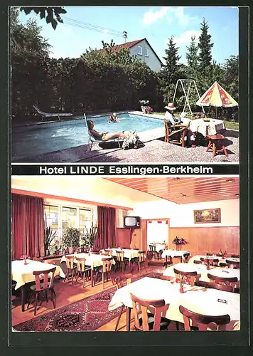 AK Esslingen-Berkheim, Hotel-Restaurant Linde-Berkheim, Ruiterstrasse 2