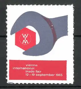 Reklamemarke Vienna, International Trade Fair 1965, Messelogo