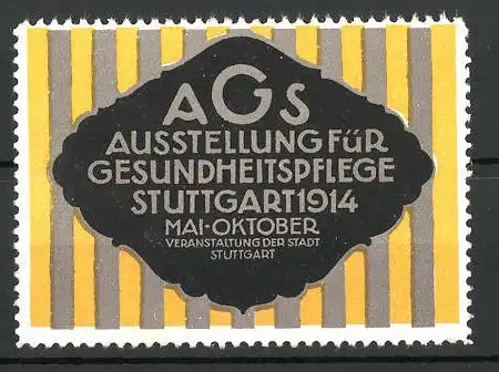 Reklamemarke Stuttgart, Ausstellung für Gesundheitspflege 1914