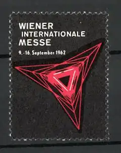 Reklamemarke Wien, internationaler Messe 1962, Messelogo