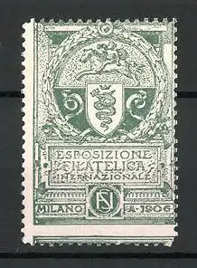 Reklamemarke Milano, Esposizione Filatelica Internazionale 1906, Wappen