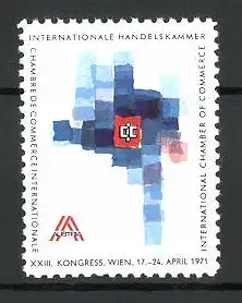 Reklamemarke Wien, XXIII. Kongress der internationalen Handelskammer 1971, Messelogo