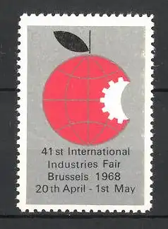 Reklamemarke Brussel, 41st International Industries Fair 1968, Messelogo