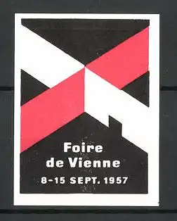 Reklamemarke Wien, Foire de Vienne 1957, Messelogo