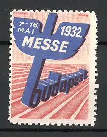 Reklamemarke Budapest, Messe 1932, Messelogo