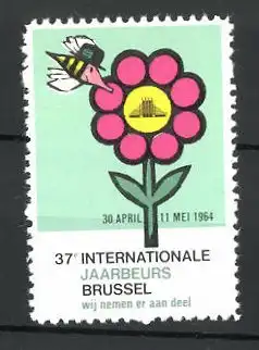 Reklamemarke Brussel, 37e Internationale Jaarbeurs 1964, Messelogo