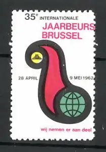 Reklamemarke Brussel, 35e Internationale Jaarbeurs 1962, Messelogo
