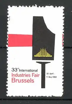 Reklamemarke Brussels, 33nd Internationale Fair 1960, Messelogo