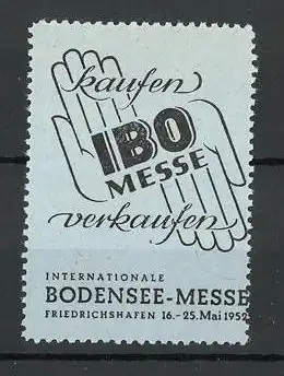 Reklamemarke Friedrichshafen, Internationale Bodensee-Messe 1952, Messelogo