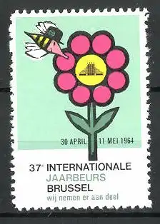 Reklamemarke Brussel, 37e internationale Jaarbeurs 1964, Messelogo