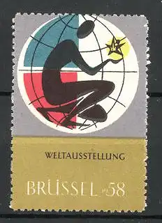 Reklamemarke Brüssel, Weltausstellung 1958, Messelogo