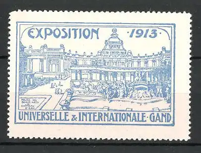 Reklamemarke Gand, Exposition Universelle et Internationale 1913, palais des beaux-arts