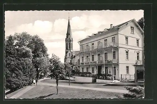 AK Schlangenbad im Taunus, Partie am Parkhotel