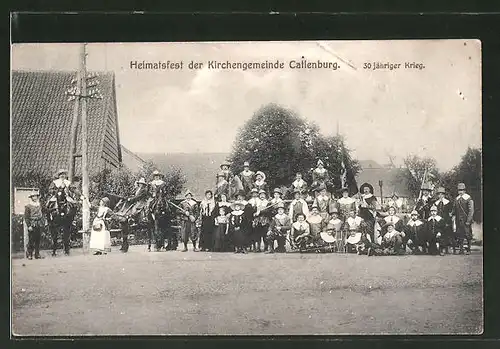 AK Catlenburg, Heimatsfest der Kirchengemeinde, Trachtengruppe 30 jähr. Krieg