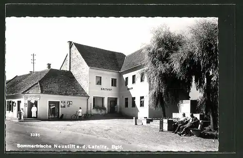 AK Neustift a. d. Lafnitz, Gasthof Roller & Kaufhaus Kau Wappel