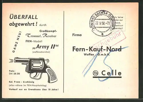 AK Celle, Waffen GmbH Fern-Kauf-Nord, Bestellkarte