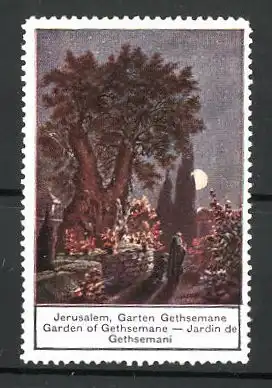 Reklamemarke Serie: Orient, Jerusalem, Garen Gethsemane