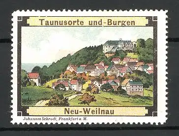Reklamemarke Serie: Taunusort und-Burgen, Blick auf Neu-Weilnau