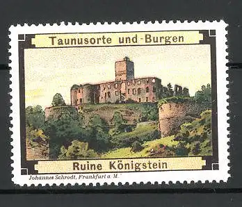 Reklamemarke Serie: Taunusort und-Burgen, Ruine Königstein