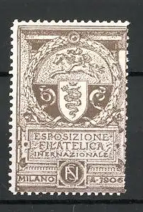 Reklamemarke Milano, Exposizione Filatelica Internazionale 1906, Wappen