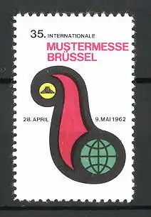 Reklamemarke Brüssel, 35. internationale Mustermesse 1962, Messelogo