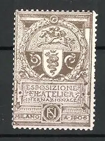 Reklamemarke Milano, Esposizione Filatelica Internazionale 1906, Wappen