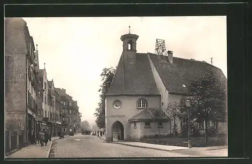 AK Weiden / Obpf., Max-Reger-Strasse am Arbeitsamt