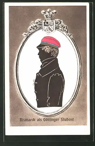 AK Fürst Otto von Bismarck als Göttinger Student