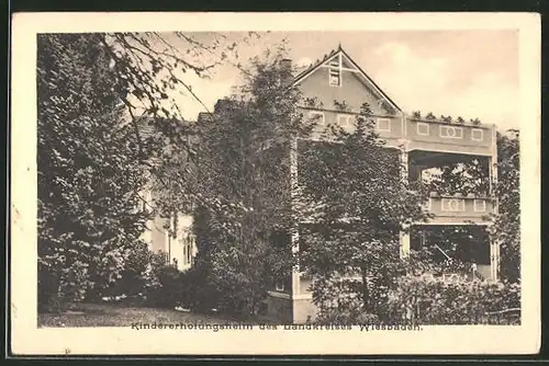 AK Niedernhausen i. T., Teilansicht vom Kindererholungsheim des Landkreises Wiesbaden