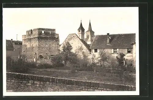 AK Ingelheim a. Rh., Überreste der Kaiserpfalz Karls des Grossen