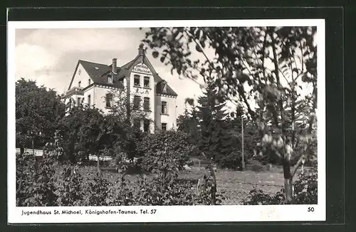 AK Königshofen-Taunus, Teilansicht vom Jugendhaus St. Michael