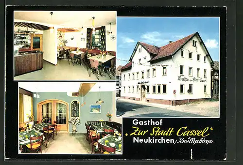 AK Neukirchen / Knüllgebirge, Gasthaus "Zur Stadt Cassel", Kurhessenstrasse