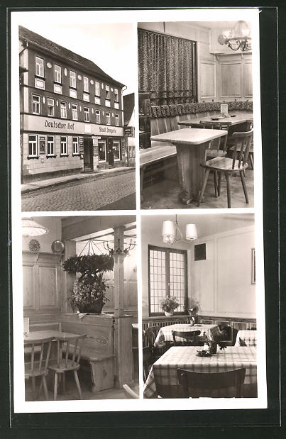 AK Amorbach i. Odenwald, Interieurs der Gaststätte Deutscher Hof Nr ... AK Amorbach i. Odenwald, Interieurs der Gaststätte Deutscher Hof Nr ...
