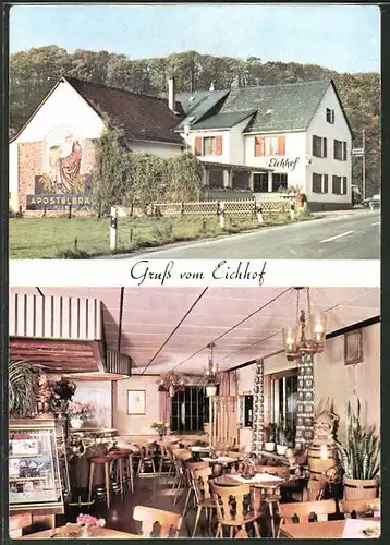 AK Stromberger-Neuhütte / Hunsrück, Gasthaus Eichhof, Bundesstrasse 50