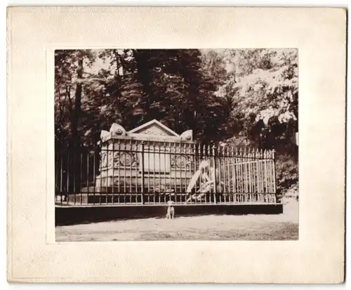 Fotografie Fotograf unbekannt, Ansicht Wien, Grab von Gideon Ernst von Laudon auf dem Zentralfriedhof