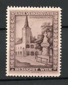 Reklamemarke Wiener Verkehrsverein, "Besuchet Wien!", Gumpoldskirche
