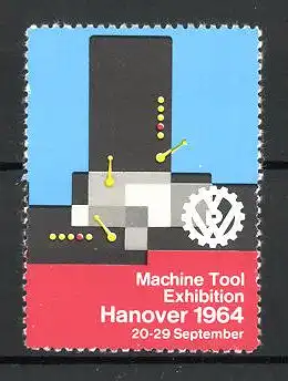 Reklamemarke Hannover, Machine Tool Exhibition 1964, Messelogo