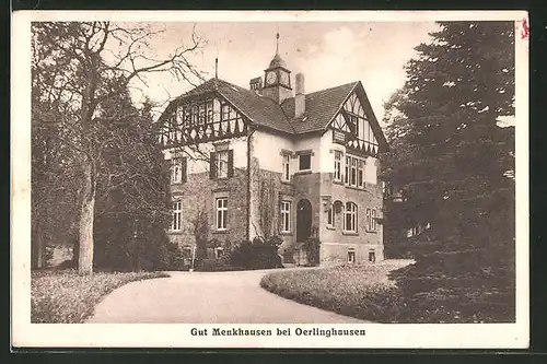 AK Oerlinghausen, Ansicht vom Gut Menkhausen