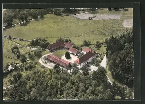 AK Lichtenau i. Spessart, Gasthaus "Hochspessart" aus der Vogelschau