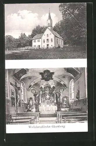 AK Giersberg, Wallfahrtskirche, Innenansicht