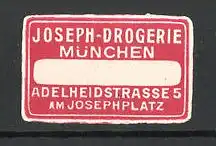 Präge-Reklamemarke Joseph-Drogerie München